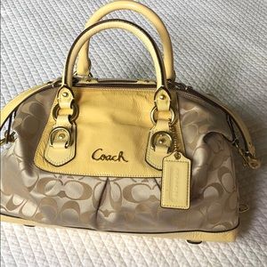 Off white coach handbag